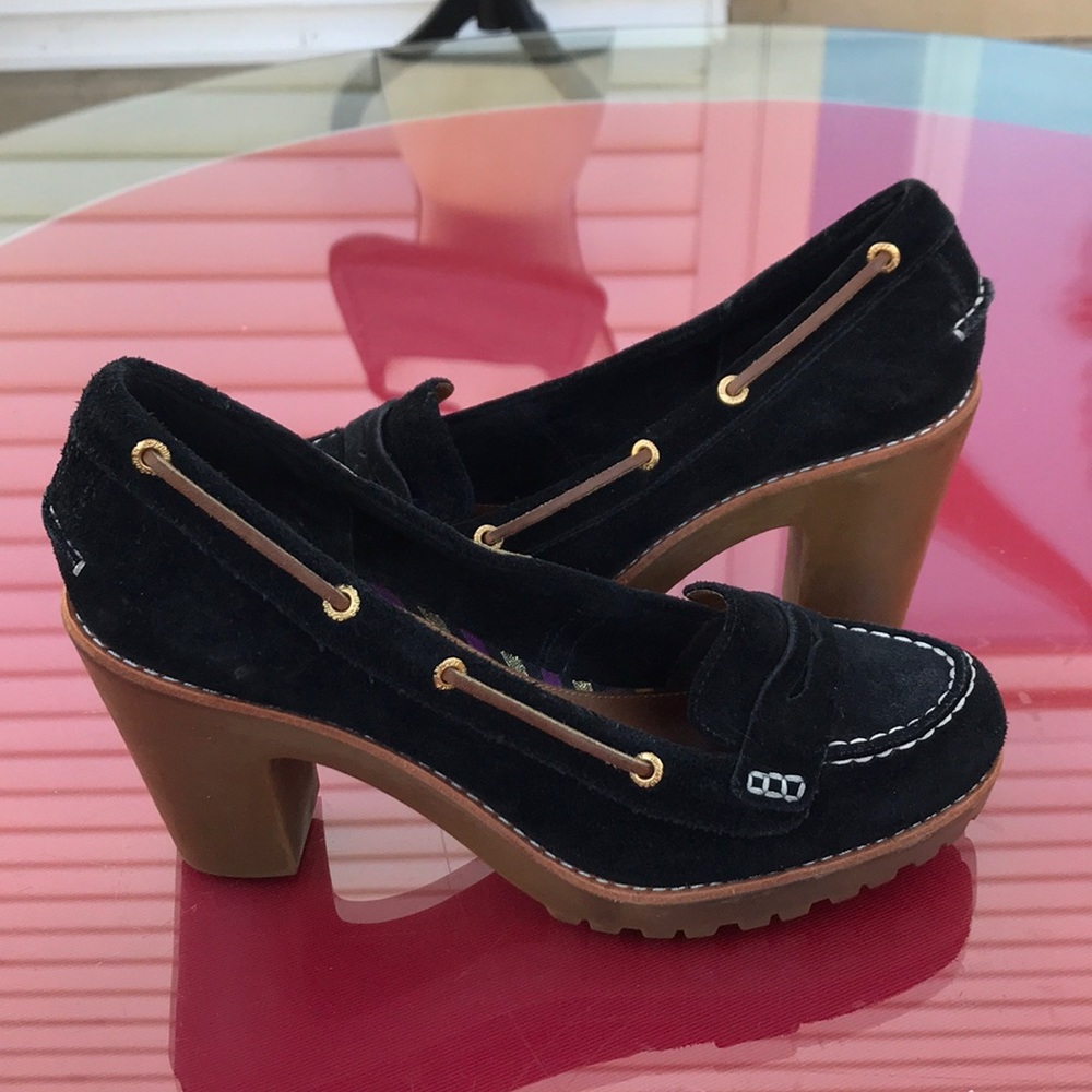 Sperry black suede pumps in excellent condition - Picture 2 of 7